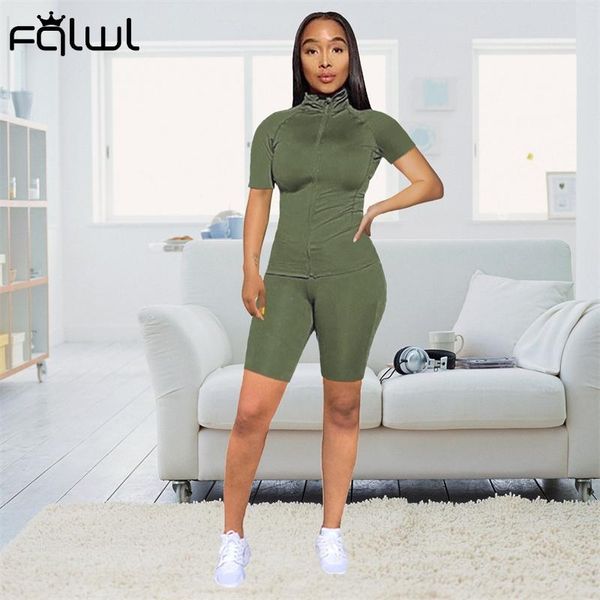 women's tracksuits fqlwl summer streetwear bodycon 2 two piece sets women outfits zipper shorts black blue casual fitness matching, Gray
women's tracksuits fqlwl summer streetwear bodycon 2 two piece sets women outfits zipper shorts black blue casual fitness matching, Gray