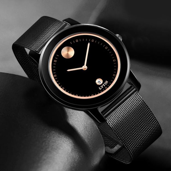 wristwatches men's watch waterproof date leather strap man wristwatch fashion simple calendar quartz black gold watches, Slivery;brown
wristwatches men's watch waterproof date leather strap man wristwatch fashion simple calendar quartz black gold watches, Slivery;brown