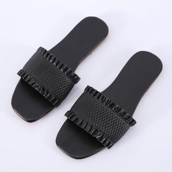 slippers low shoes ladies' slipers women shale female beach 2021 summer soft sabot basic slides hoof heels pu rubber fabric, Black
slippers low shoes ladies' slipers women shale female beach 2021 summer soft sabot basic slides hoof heels pu rubber fabric, Black