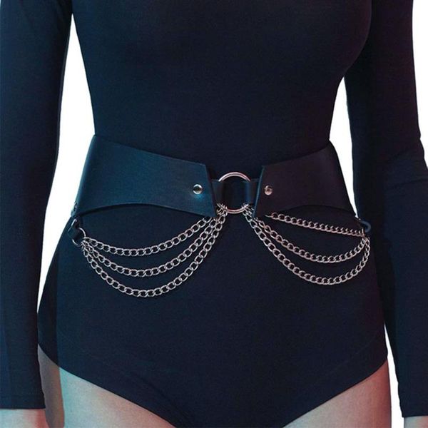 belts 2021 leather belt with metal chain women faux suspenders skirt punk waist female accessories, Black;brown
belts 2021 leather belt with metal chain women faux suspenders skirt punk waist female accessories, Black;brown
