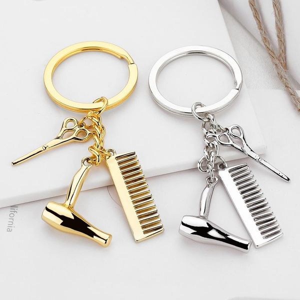 keychains personality hair dryer combs scissors pendant keychain hairdressing tools stylist scissor blow salon creative gift, Silver
keychains personality hair dryer combs scissors pendant keychain hairdressing tools stylist scissor blow salon creative gift, Silver