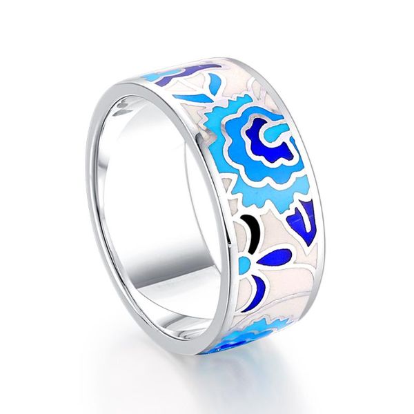 cluster rings sjf enameljewelry 7.6mm wide wedding band blue flower enamel 925 stealing silver ring for woman men party gift 2021, Golden;silver
cluster rings sjf enameljewelry 7.6mm wide wedding band blue flower enamel 925 stealing silver ring for woman men party gift 2021, Golden;silver