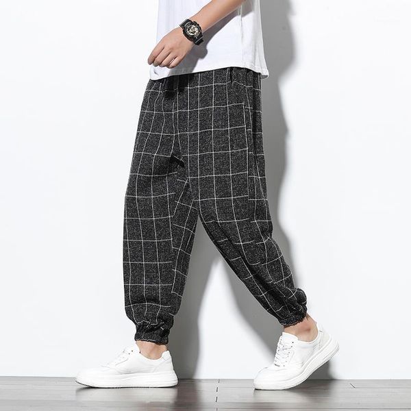 man hiphop jogger trousers 2021 mens harem pants men cotton linen casual male summer harajuku plaid wide leg cross-pant men's, Black
man hiphop jogger trousers 2021 mens harem pants men cotton linen casual male summer harajuku plaid wide leg cross-pant men's, Black