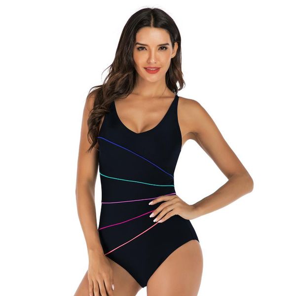 women's swimwear the jumpsuit 2021 bikini conservative movement tight euramerican female gril conjoined triangle swimsuit women wire fr, White;black
women's swimwear the jumpsuit 2021 bikini conservative movement tight euramerican female gril conjoined triangle swimsuit women wire fr, White;black