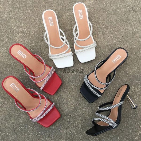 slippers shoes med woman's thin heels heeled mules luxury slides jelly flip flops 2021 high designer soft glitter scandals cryst, Black
slippers shoes med woman's thin heels heeled mules luxury slides jelly flip flops 2021 high designer soft glitter scandals cryst, Black