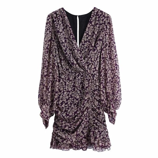 casual dresses 2021 spring women flower printing chiffon pleated mini dress female v neck lantern sleeve clothes lady vestido d7077, Black;gray
casual dresses 2021 spring women flower printing chiffon pleated mini dress female v neck lantern sleeve clothes lady vestido d7077, Black;gray