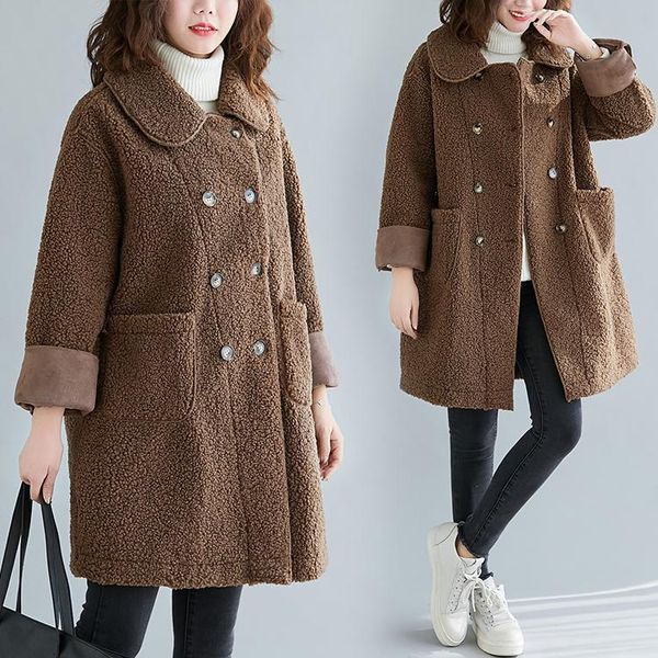 women's jackets big size autumn winter women fashion elegant fleece outwear ladies female plus large long sleeve warm cardigan jacket, Black;brown
women's jackets big size autumn winter women fashion elegant fleece outwear ladies female plus large long sleeve warm cardigan jacket, Black;brown