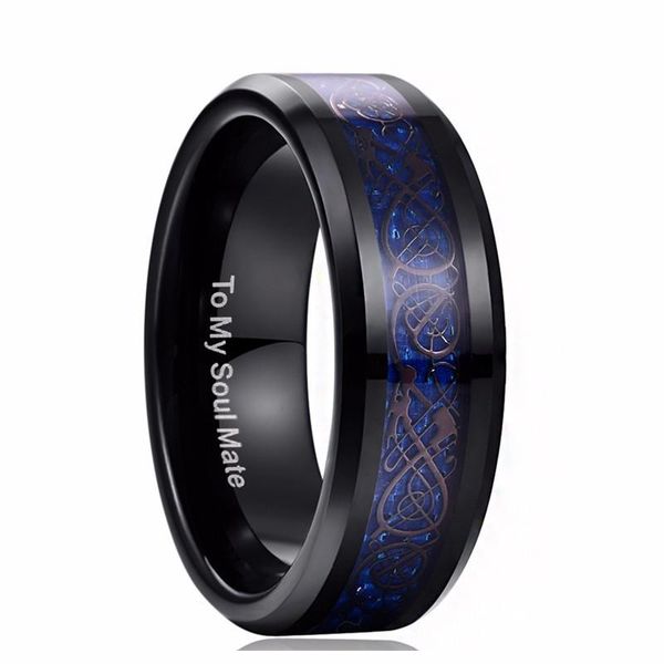 wedding rings 8mm high polished blue opal carved dragon line men tungsten steel ring black punk knuckle, Slivery;golden
wedding rings 8mm high polished blue opal carved dragon line men tungsten steel ring black punk knuckle, Slivery;golden
