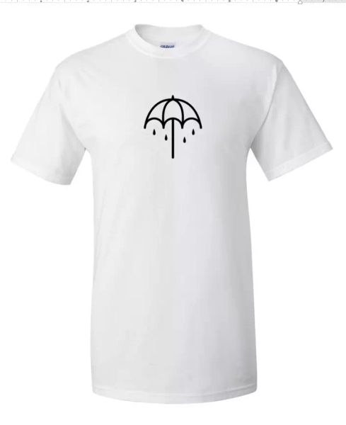 Bring me the horizon Umbrella Logo Rock Band Men's White T-Shirt Cotton Shirt, White;black
Bring me the horizon Umbrella Logo Rock Band Men's White T-Shirt Cotton Shirt, White;black