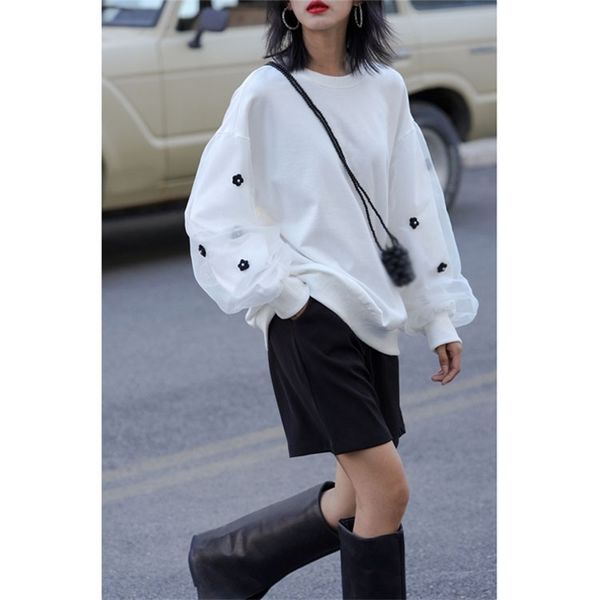 round neck sweater women's early autumn loose design sense of minority korean version 2021 new lazy top, Black
round neck sweater women's early autumn loose design sense of minority korean version 2021 new lazy top, Black