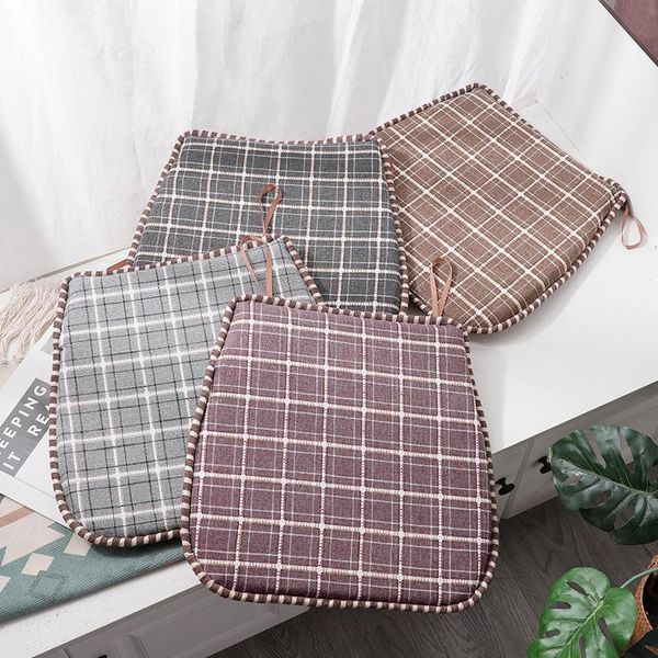 cushion/decorative pillow flax blended horseshoe cushion solid color lattice household restaurant table and chair anti slip strap
cushion/decorative pillow flax blended horseshoe cushion solid color lattice household restaurant table and chair anti slip strap
