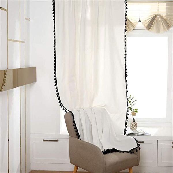 curtain & drapes nordic beige cotton linen curtains with black tassels for living room bedroom window blinds panels fabric home decor
curtain & drapes nordic beige cotton linen curtains with black tassels for living room bedroom window blinds panels fabric home decor