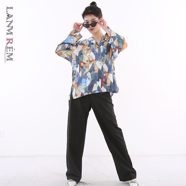 turn-down collar single-breasted blouse geometric printed loose streetwear shirt for women fashion tide 2a289209 210507, White
turn-down collar single-breasted blouse geometric printed loose streetwear shirt for women fashion tide 2a289209 210507, White