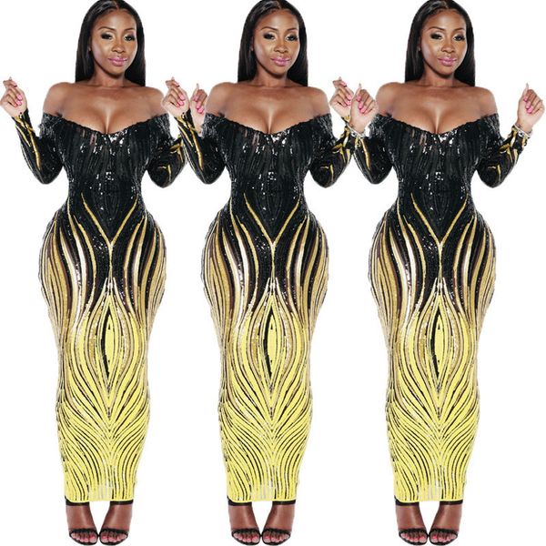 slash neck women dresses sequins shiny vintage slim v neck long sleeved dresses fashion women party dresses, White;black
slash neck women dresses sequins shiny vintage slim v neck long sleeved dresses fashion women party dresses, White;black