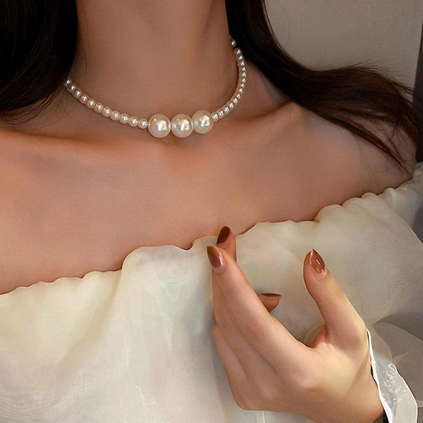 chains korean style pearl necklace french vintage simple beaded elegant women clavicle chain bohemian beach jewelry, Silver
chains korean style pearl necklace french vintage simple beaded elegant women clavicle chain bohemian beach jewelry, Silver