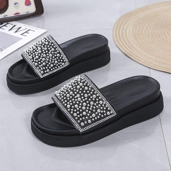 slippers fashion 2021 summer women's sandals peep toe shoes platfroms casual wedges indoor ytmtloy house zapato mujer, Black
slippers fashion 2021 summer women's sandals peep toe shoes platfroms casual wedges indoor ytmtloy house zapato mujer, Black