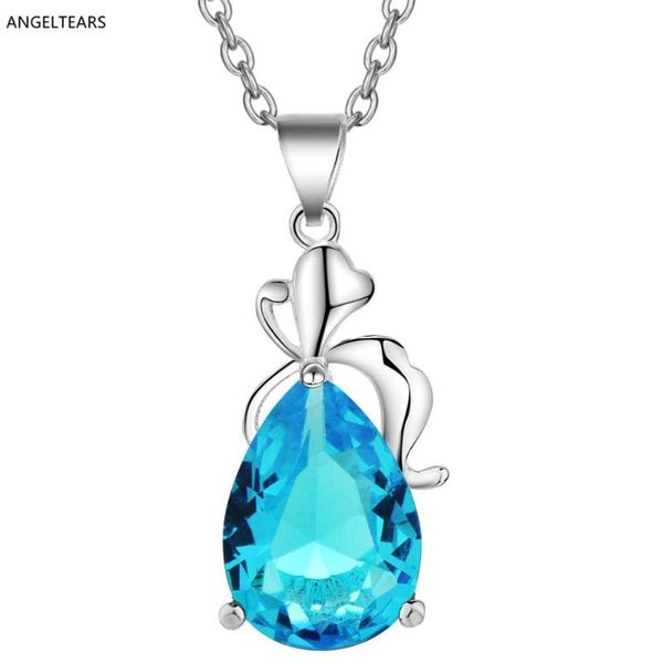pendant necklaces silver plated jewelry water drop necklace with zircon women charm angel tears birthday gift
pendant necklaces silver plated jewelry water drop necklace with zircon women charm angel tears birthday gift