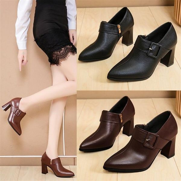 boots 2021 autumn winter women's ankle fashion side zipper heels non-slip wearable women shoes, Black
boots 2021 autumn winter women's ankle fashion side zipper heels non-slip wearable women shoes, Black