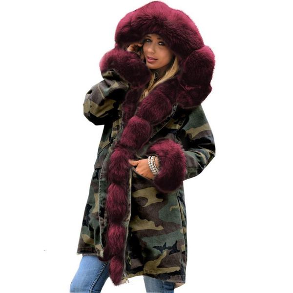 women's down & parkas winter jacket women big fur collar hooded long cotton padded coat warm thick overcoats female fashion print 1xsi, Black
women's down & parkas winter jacket women big fur collar hooded long cotton padded coat warm thick overcoats female fashion print 1xsi, Black