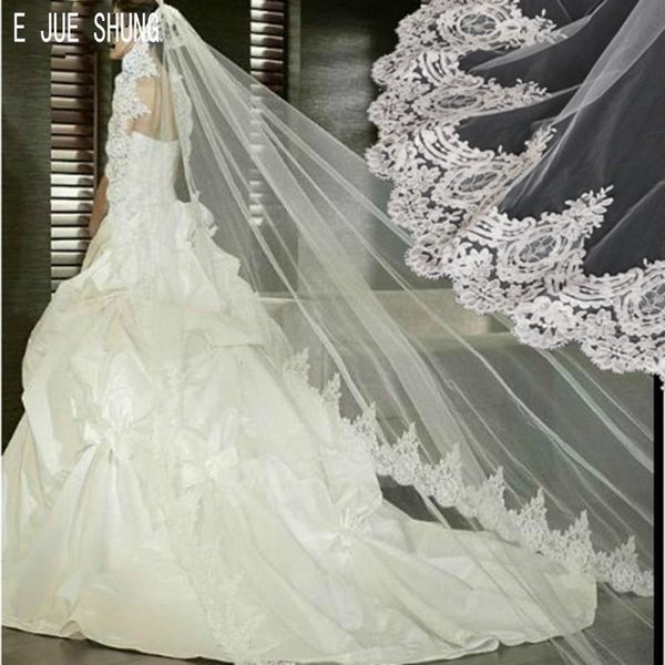 bridal veils e jue shung long applique edge lace wedding mariage elegant velos de novia accessories in stock, Black
bridal veils e jue shung long applique edge lace wedding mariage elegant velos de novia accessories in stock, Black