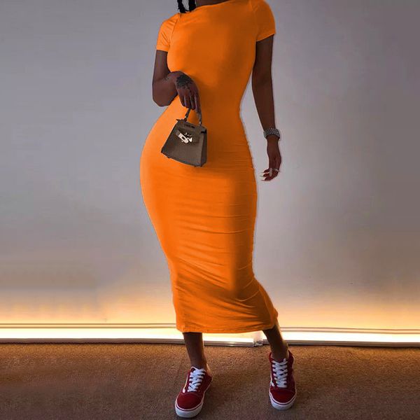 orange bodycon long t shirt dress plain short sleeve casual women holiday streetwear short sleeve summer pencil dresses 2021, White
orange bodycon long t shirt dress plain short sleeve casual women holiday streetwear short sleeve summer pencil dresses 2021, White