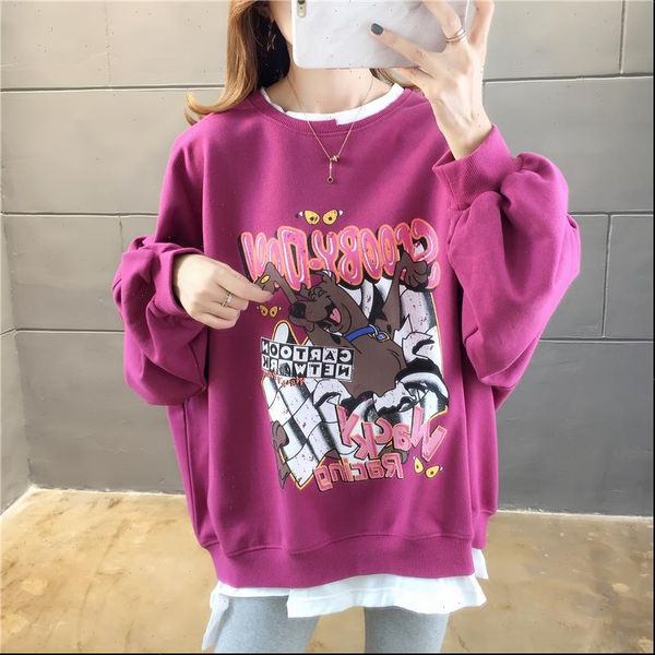 hip hop oversize leisure women sweatshirts spring lucky dog printed round neck long sleeve loose preppy style girl, Black
hip hop oversize leisure women sweatshirts spring lucky dog printed round neck long sleeve loose preppy style girl, Black