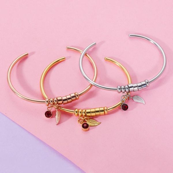 bangle fnixtar 10pcs birthstone feather c cuff open bangles mirror polish stainless steel for women's fashion bracelets jewelry, Black
bangle fnixtar 10pcs birthstone feather c cuff open bangles mirror polish stainless steel for women's fashion bracelets jewelry, Black