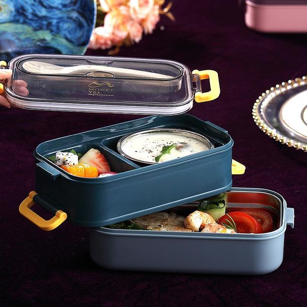 dinnerware sets stainless steel lunch box bento for student office 2layers microwae heating container storage
dinnerware sets stainless steel lunch box bento for student office 2layers microwae heating container storage