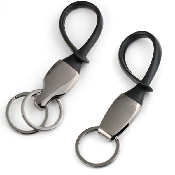 keychains hanging on waist belt rubber rope strap detachable ring keyring keychain key chain fob keyfob, Silver
keychains hanging on waist belt rubber rope strap detachable ring keyring keychain key chain fob keyfob, Silver
