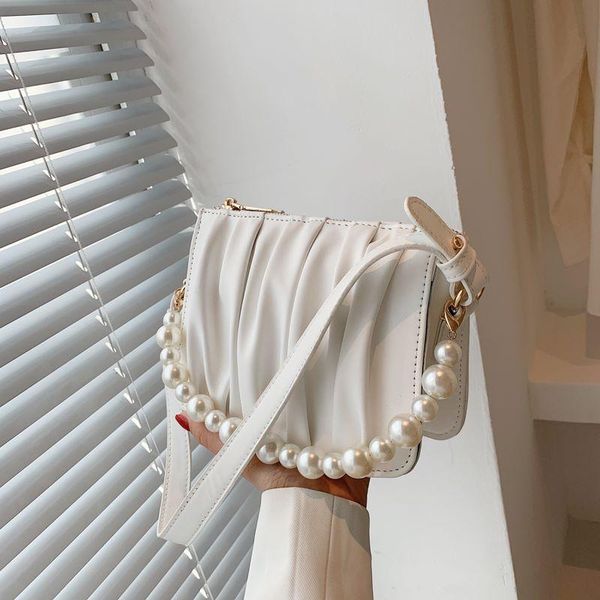 evening bags pleated design pearl beaded chain underarm shoulder for women 2021 handbags solid color crossbody bag lady
evening bags pleated design pearl beaded chain underarm shoulder for women 2021 handbags solid color crossbody bag lady