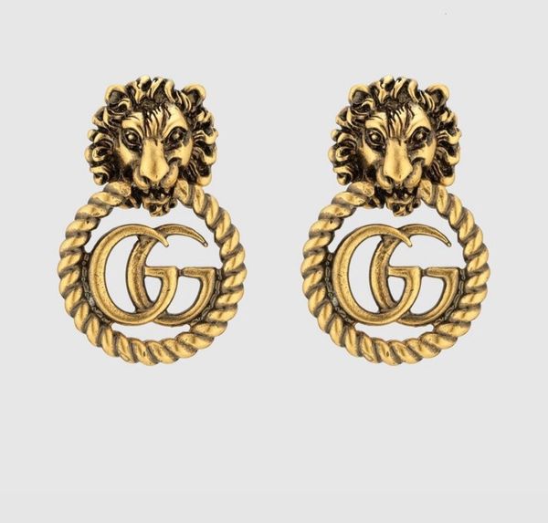 charms ancient home made old lion head letter double g earrings female ancient gold hollow jewelry, Golden
charms ancient home made old lion head letter double g earrings female ancient gold hollow jewelry, Golden