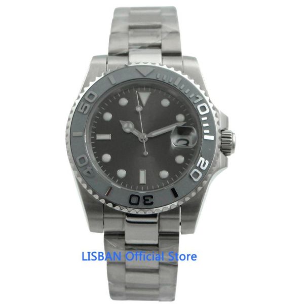 wristwatches 40mm sterile dial men's mechanical watch ceramic bezel luxury sapphire glass luminous nh35 movement automatic, Slivery;brown
wristwatches 40mm sterile dial men's mechanical watch ceramic bezel luxury sapphire glass luminous nh35 movement automatic, Slivery;brown