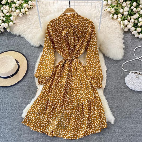casual dresses y2k women chiffon maxi floral print lady single breasted long puff sleeve elegant female bow collar buttons up midi robe, Black;gray
casual dresses y2k women chiffon maxi floral print lady single breasted long puff sleeve elegant female bow collar buttons up midi robe, Black;gray
