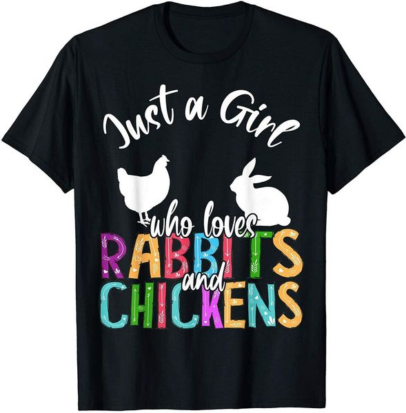 just a girl who loves rabbits and chickens easter farmer girl men boys t-shirt, White;black
just a girl who loves rabbits and chickens easter farmer girl men boys t-shirt, White;black