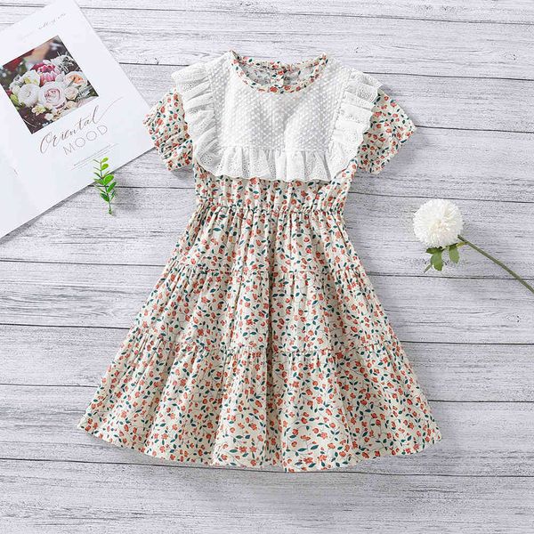 girls fashion floral princess dress children clothes summer short-sleeved stitching print girl for 2-6y 210515, Red;yellow
girls fashion floral princess dress children clothes summer short-sleeved stitching print girl for 2-6y 210515, Red;yellow