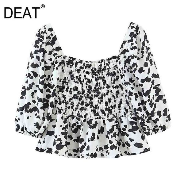 spring autumn fashion square collar long sleeve elasticity printing elegant loose women's shirt 13c283 210525, White
spring autumn fashion square collar long sleeve elasticity printing elegant loose women's shirt 13c283 210525, White