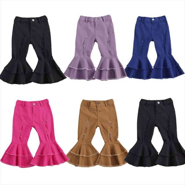 1 6years children autumn outfits, solid color ripped double layer bell bottomed pants with pockets infant kids girls, 6 years, Blue
1 6years children autumn outfits, solid color ripped double layer bell bottomed pants with pockets infant kids girls, 6 years, Blue