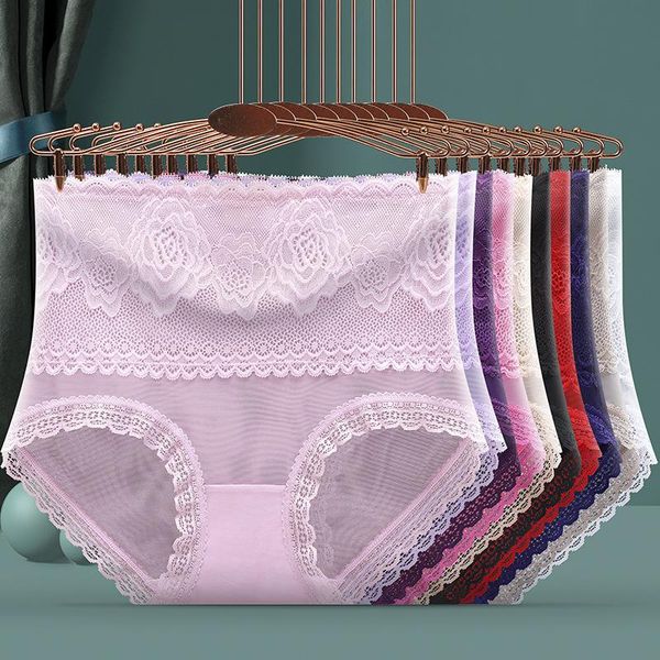 women's panties fashion underwear women lace high waist transparent briefs plus size female underpants seamless cotton, Black;pink
women's panties fashion underwear women lace high waist transparent briefs plus size female underpants seamless cotton, Black;pink