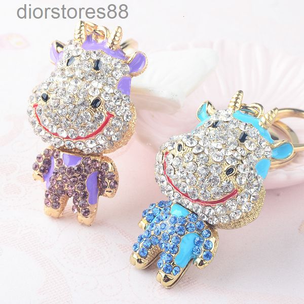 key chain emperor jiuzi cartoon zodiac bull head drill korean creative girl cute bag, Silver
key chain emperor jiuzi cartoon zodiac bull head drill korean creative girl cute bag, Silver