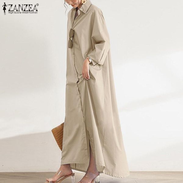 casual dresses 2021 zanzea solid shirt dress women autumn sundress stylish long sleeve lapel maxi vestidos female button robe oversized, Black;gray
casual dresses 2021 zanzea solid shirt dress women autumn sundress stylish long sleeve lapel maxi vestidos female button robe oversized, Black;gray