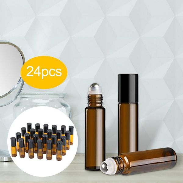 pcs amber roll on glass bottle empty fragrance perfume essential oil 5 ml roll-on black plastic cap #t3g storage bottles & jars
pcs amber roll on glass bottle empty fragrance perfume essential oil 5 ml roll-on black plastic cap #t3g storage bottles & jars