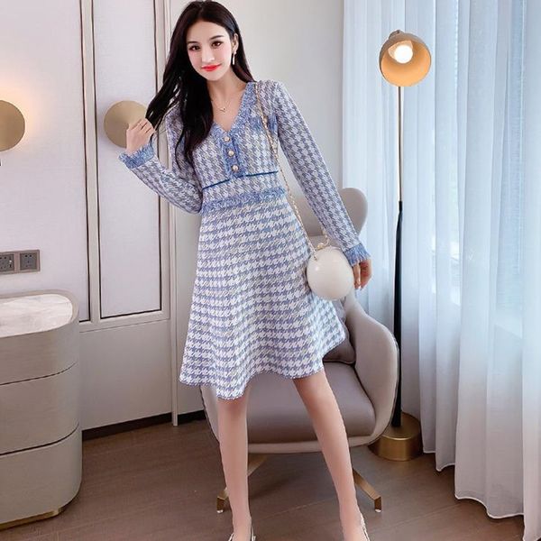casual dresses dressed in fair women's knitted chess, elegant office clothes for autumn and winter c96q, Black;gray
casual dresses dressed in fair women's knitted chess, elegant office clothes for autumn and winter c96q, Black;gray