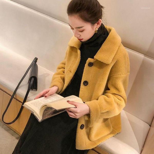 women's fur & faux 2021 women autumn fashion real lamb short coats female thicken solid outwear ladies genuine warm jackets u699, Black
women's fur & faux 2021 women autumn fashion real lamb short coats female thicken solid outwear ladies genuine warm jackets u699, Black