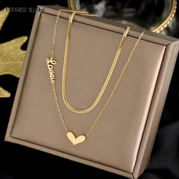 korean version the simple sweet love irregular short titanium steel double necklace female fashion collarbone chain pendant necklaces, Silver
korean version the simple sweet love irregular short titanium steel double necklace female fashion collarbone chain pendant necklaces, Silver