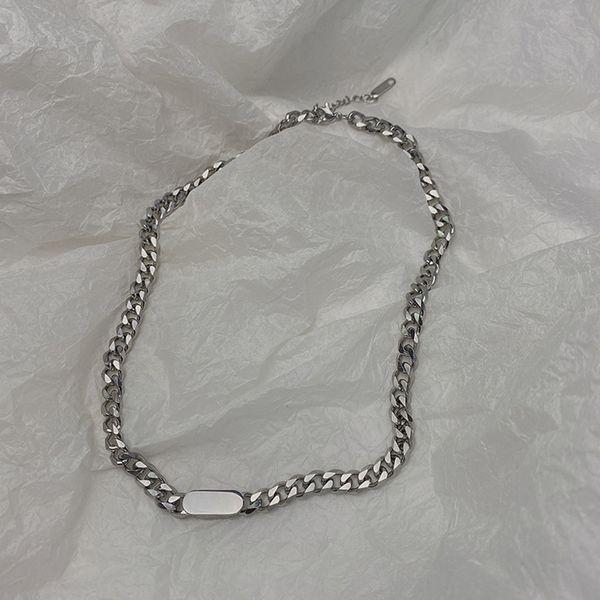 xianlan086 europe and the united states ins popular logo hip hop necklace circle of men and women, titanium steel does not rub off, Silver
xianlan086 europe and the united states ins popular logo hip hop necklace circle of men and women, titanium steel does not rub off, Silver