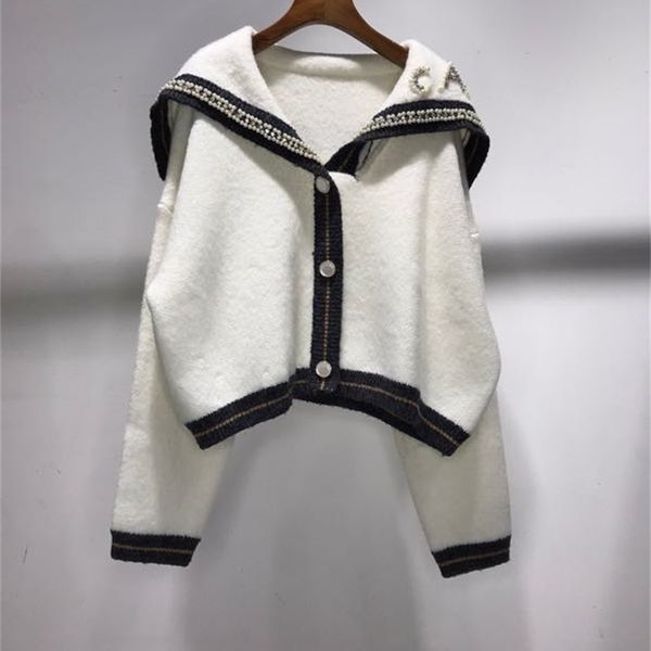 women's sweaters wk08738 fashion women's runway luxury famous brand european design party style clothing kxyy, White;black 
women's sweaters wk08738 fashion women's runway luxury famous brand european design party style clothing kxyy, White;black