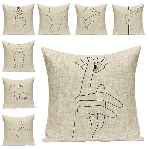 simple art line cotton linen cushion covers decorative pillowcases stick drawing printed chair pillow cushions home decor gifts cushion/deco
simple art line cotton linen cushion covers decorative pillowcases stick drawing printed chair pillow cushions home decor gifts cushion/deco