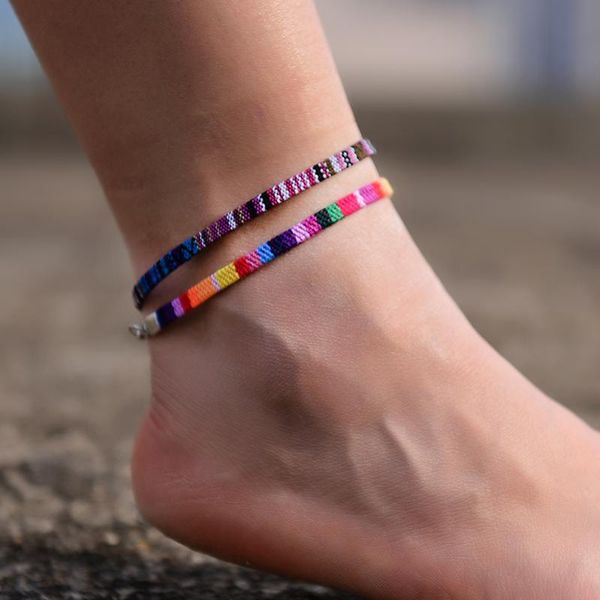 anklets 2pcs/lot bohemian for men and women handmade rope friendship beach barefoot bracelet on the leg chain boho foot jewelry, Red;blue
anklets 2pcs/lot bohemian for men and women handmade rope friendship beach barefoot bracelet on the leg chain boho foot jewelry, Red;blue