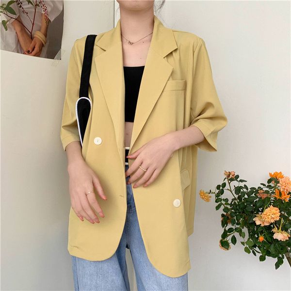 women's suits & blazers hzirip female minimalist blouse, short sleeveless, tough, sunscreen jacket, for summer, office, women's ej, White;black
women's suits & blazers hzirip female minimalist blouse, short sleeveless, tough, sunscreen jacket, for summer, office, women's ej, White;black