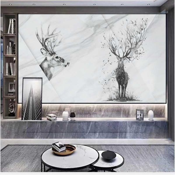 wallpapers custom 3d wallpaper mural fashion modern simple nordic elk black and white family bedroom living room background
wallpapers custom 3d wallpaper mural fashion modern simple nordic elk black and white family bedroom living room background